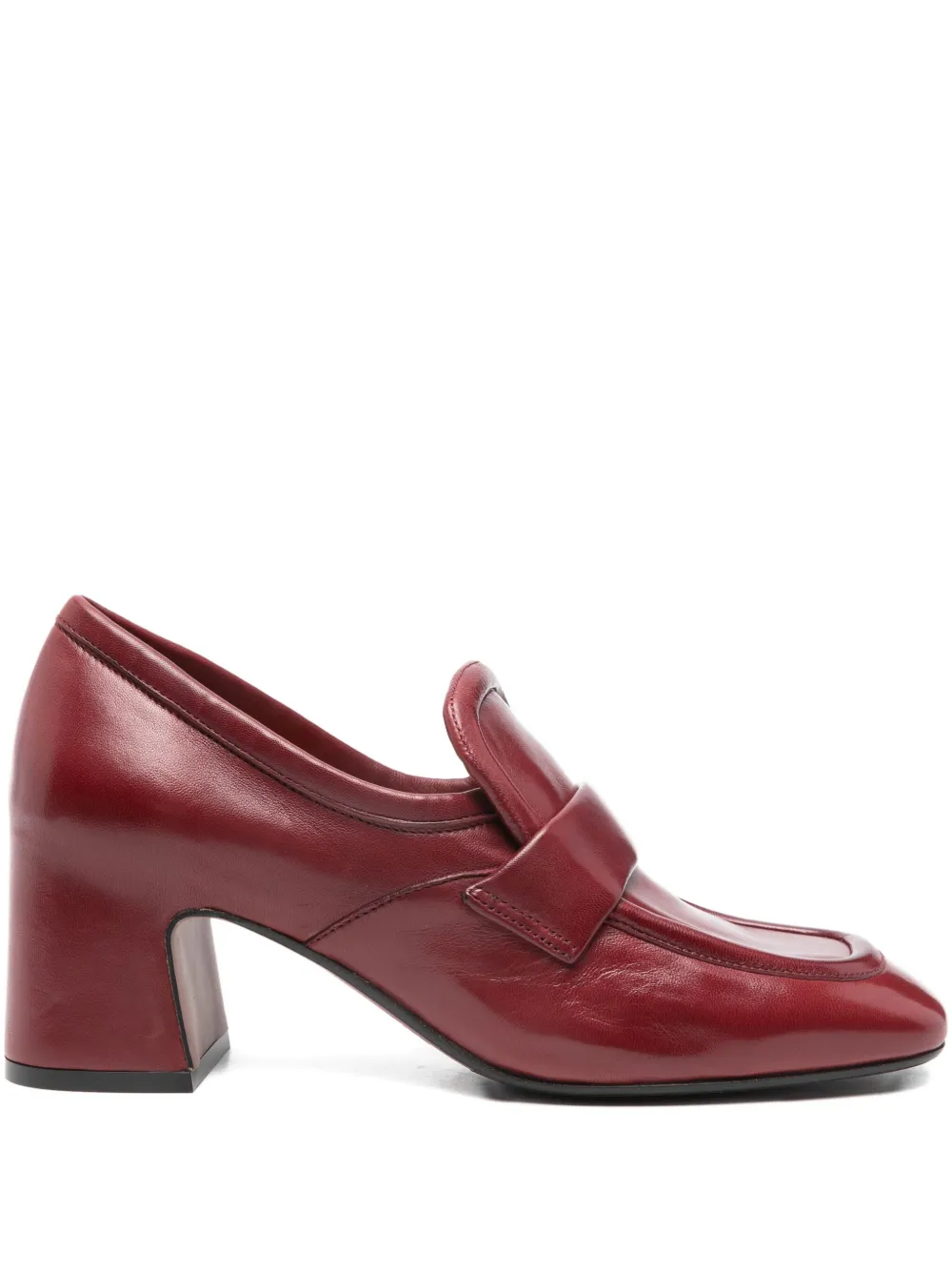 Mara Bini 60mm Leather Pumps In Red