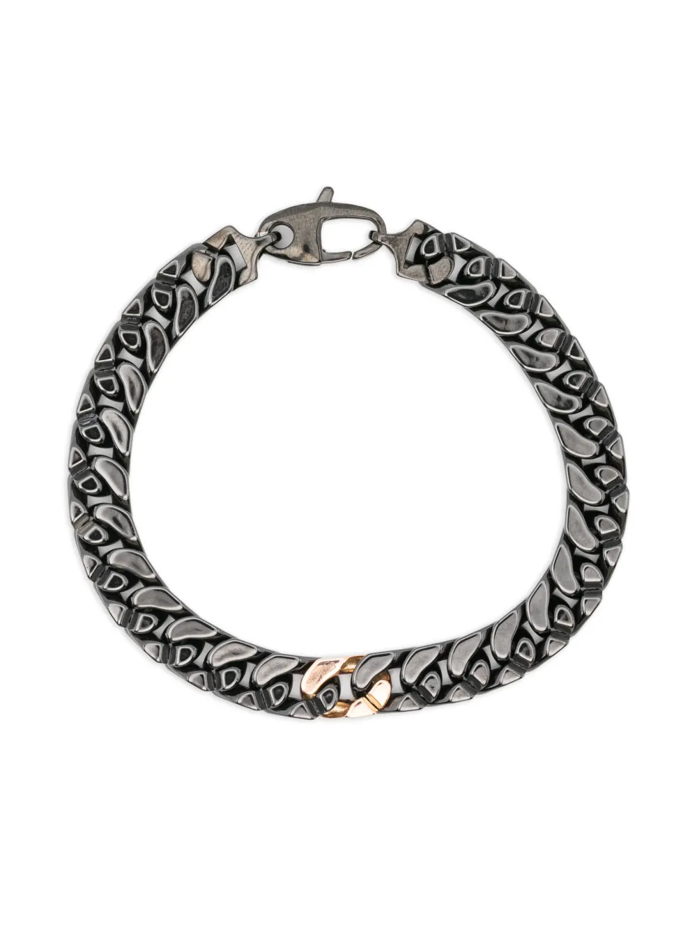 OROTECH pulsera de cadena con diamantes | negro | Image 1