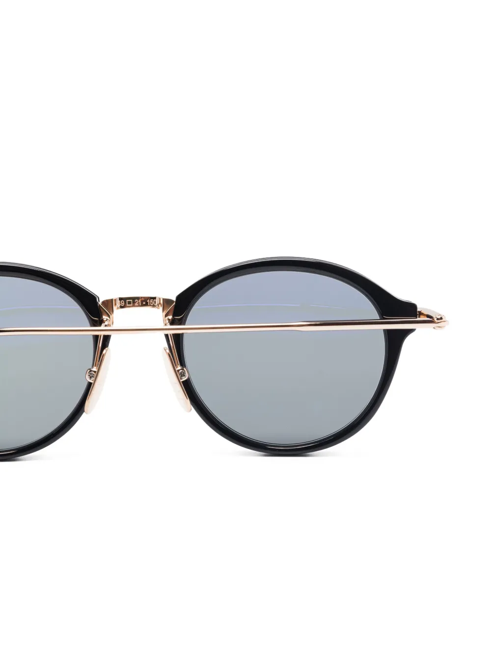 Thom Browne Eyewear Zonnebril met rond montuur Goud