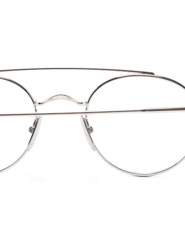 Thom Browne Eyewear ラウンドメガネフレーム | シルバートーン 