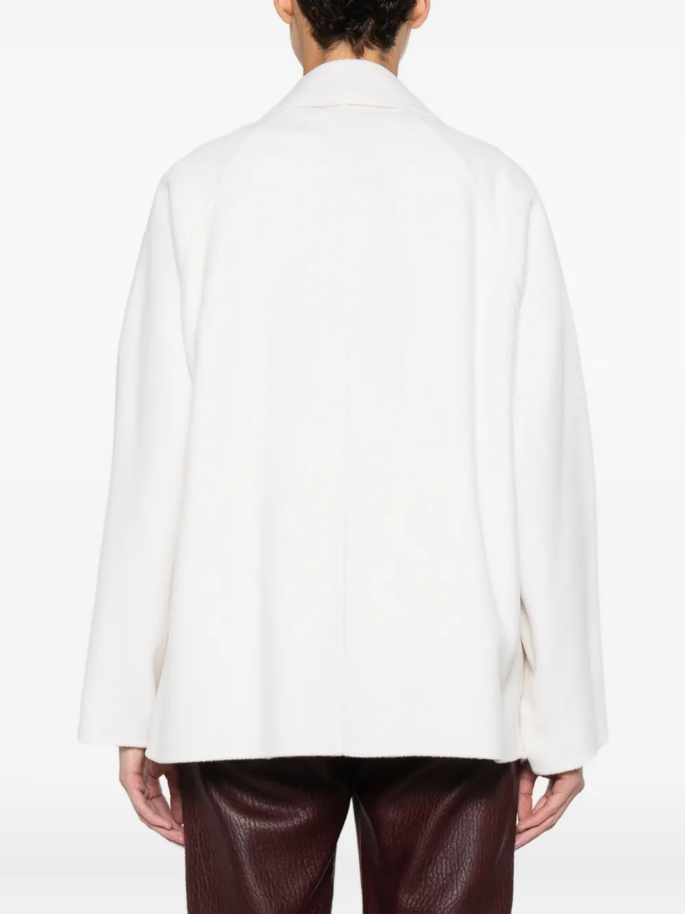 Max Mara Guinea Coat In White