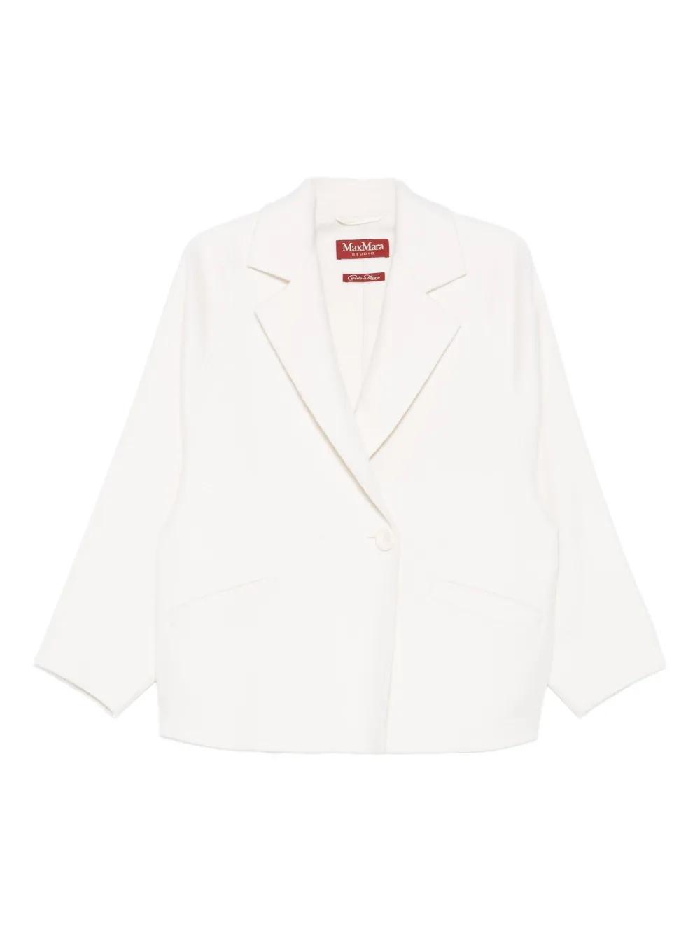 Max Mara Guinea Coat In White