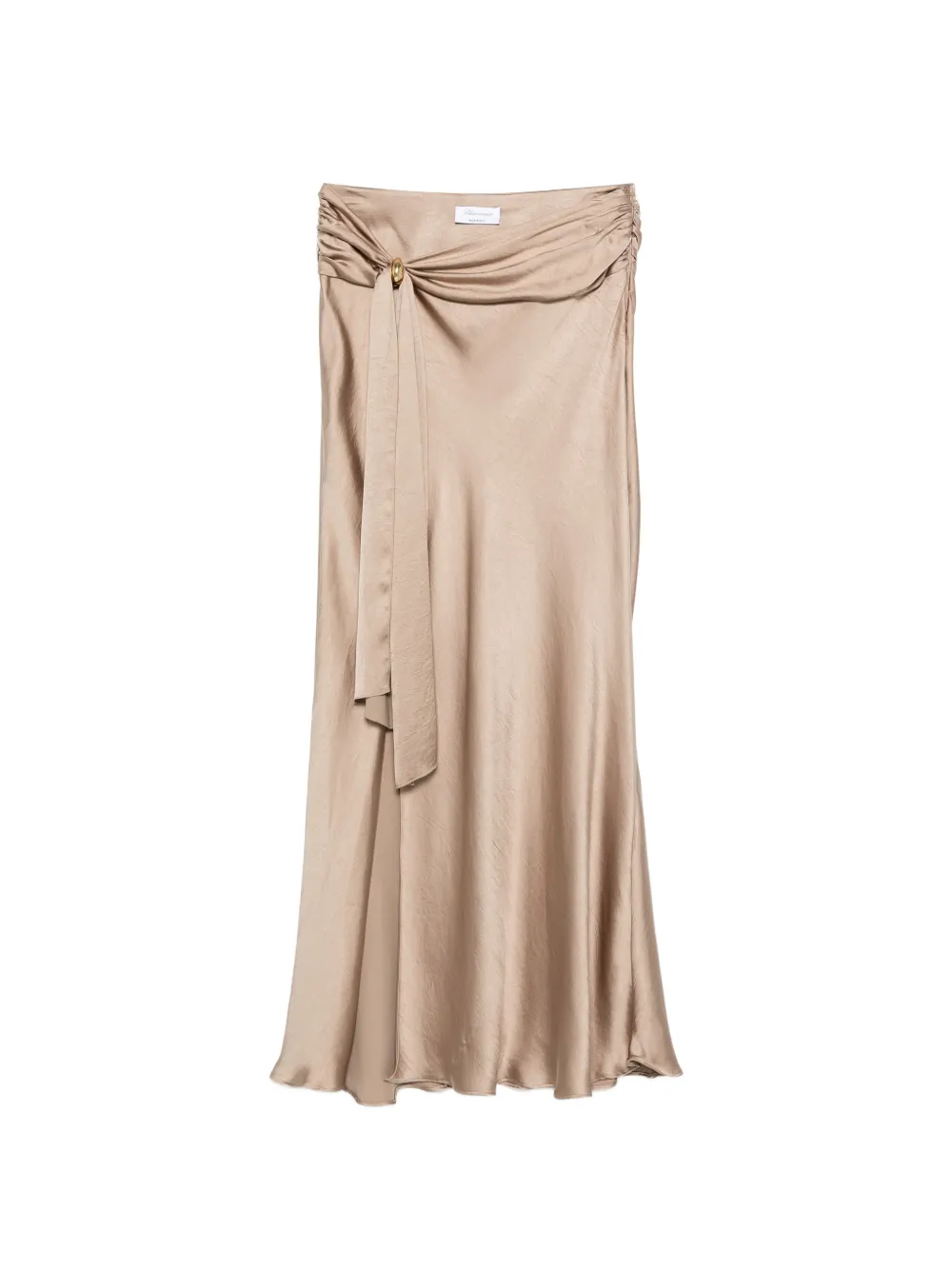 Blumarine ring-detail maxi skirt - Nude