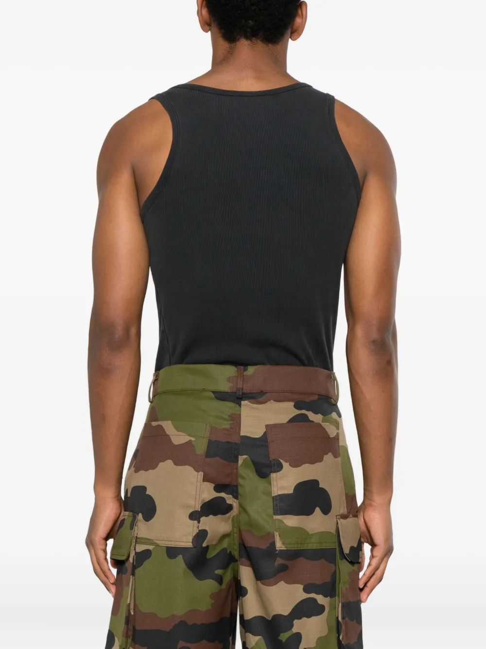 ROUGH. Shorts met camouflageprint Groen