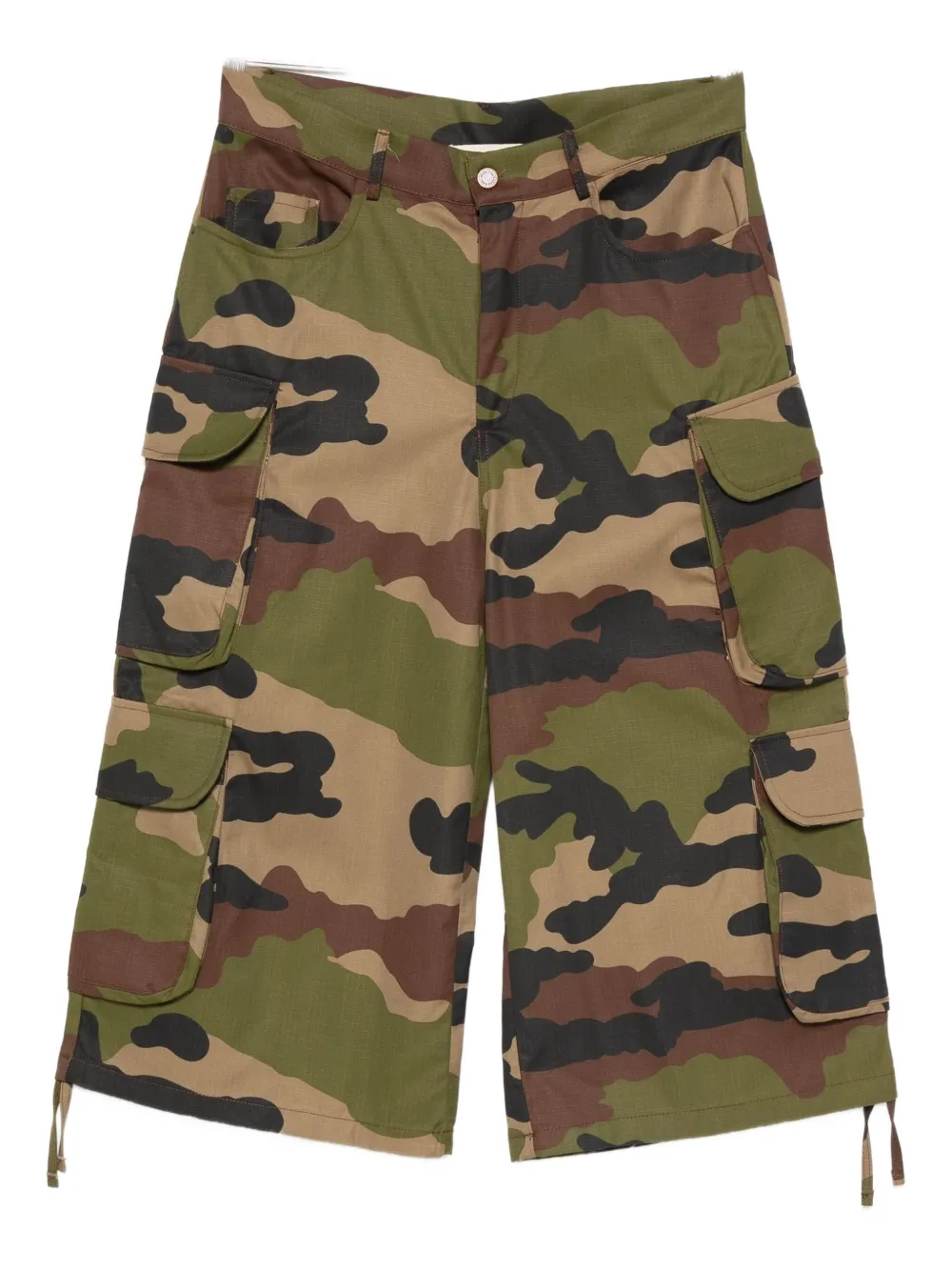 ROUGH. camouflage shorts | Green | Image 1
