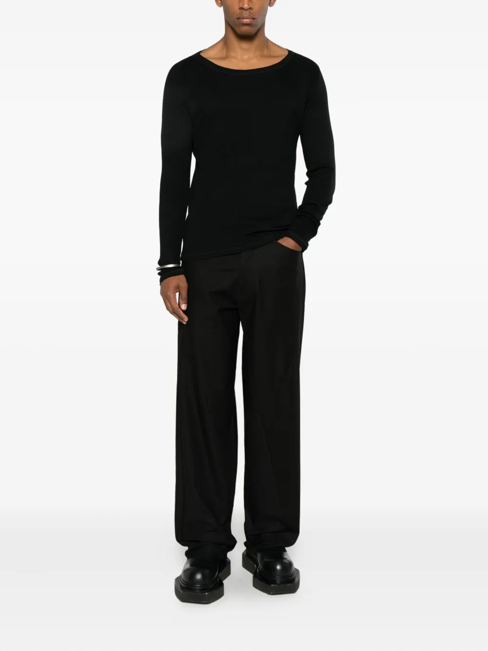 Leon Emanuel Blanck Long-sleeve T-shirt In Black