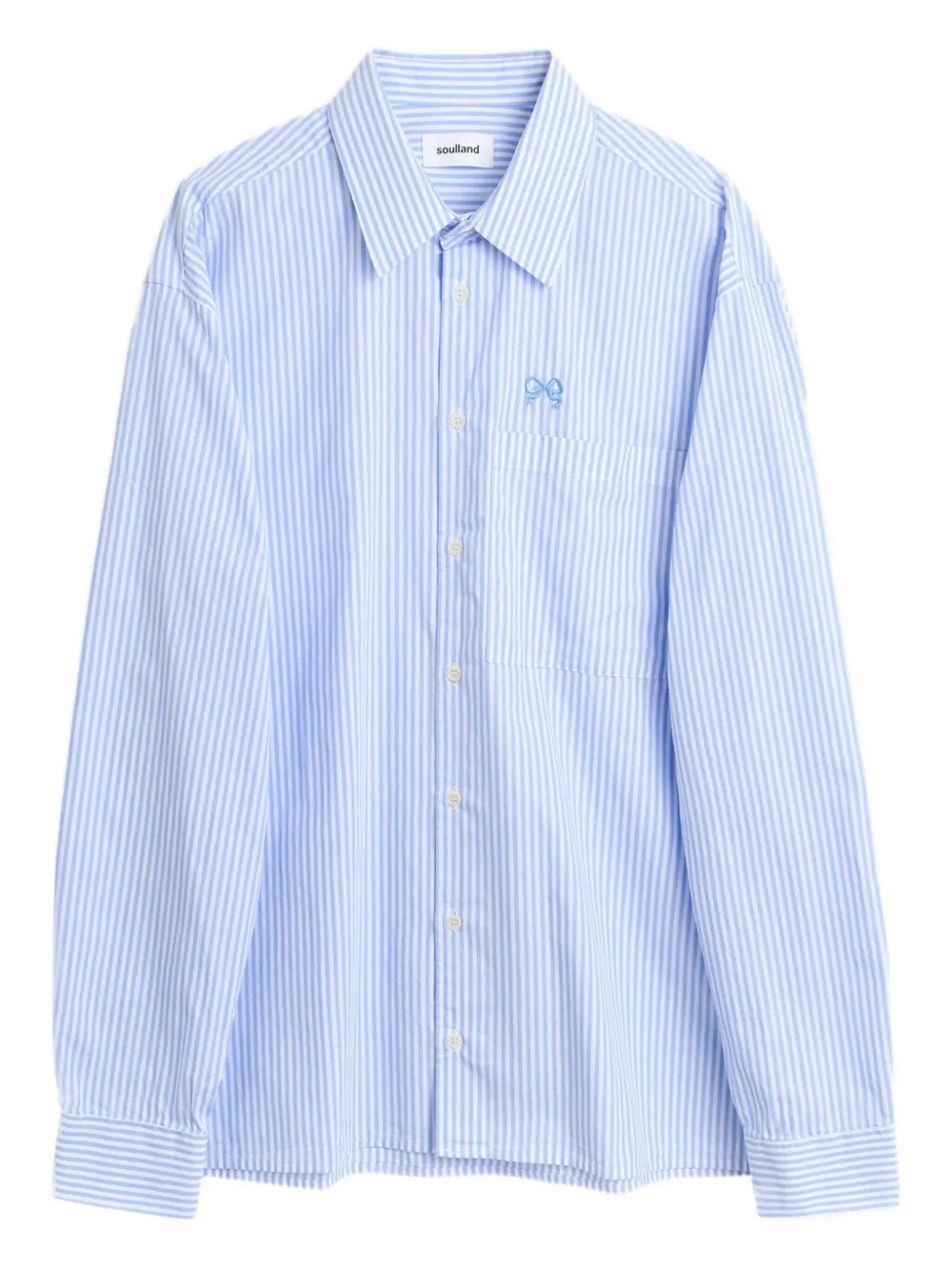 Soulland camisa Vit | azul | Image 1