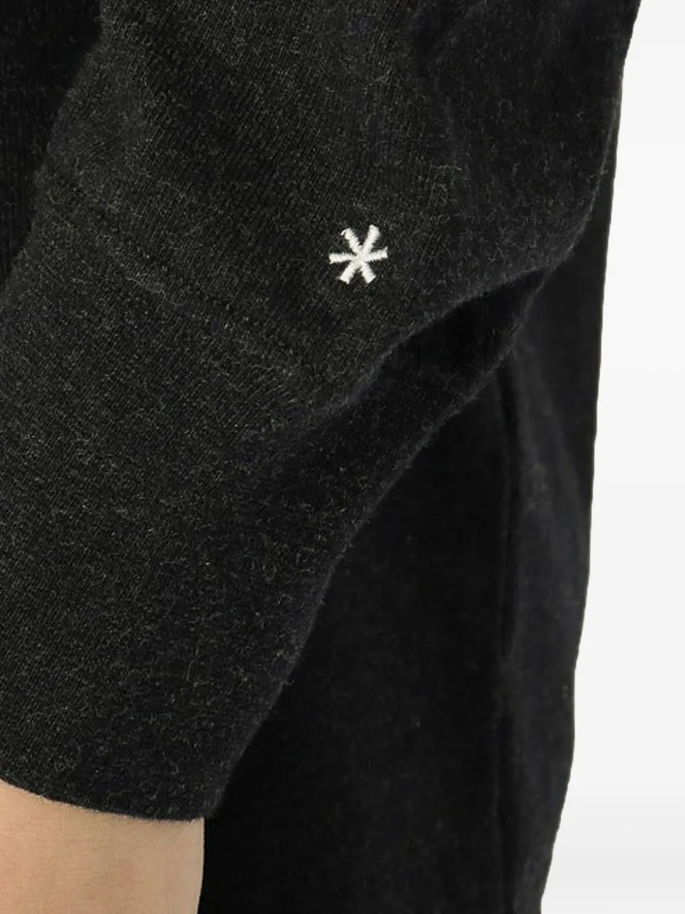 Snow Peak Mock-neck Long-sleeve T-shirt In Blue