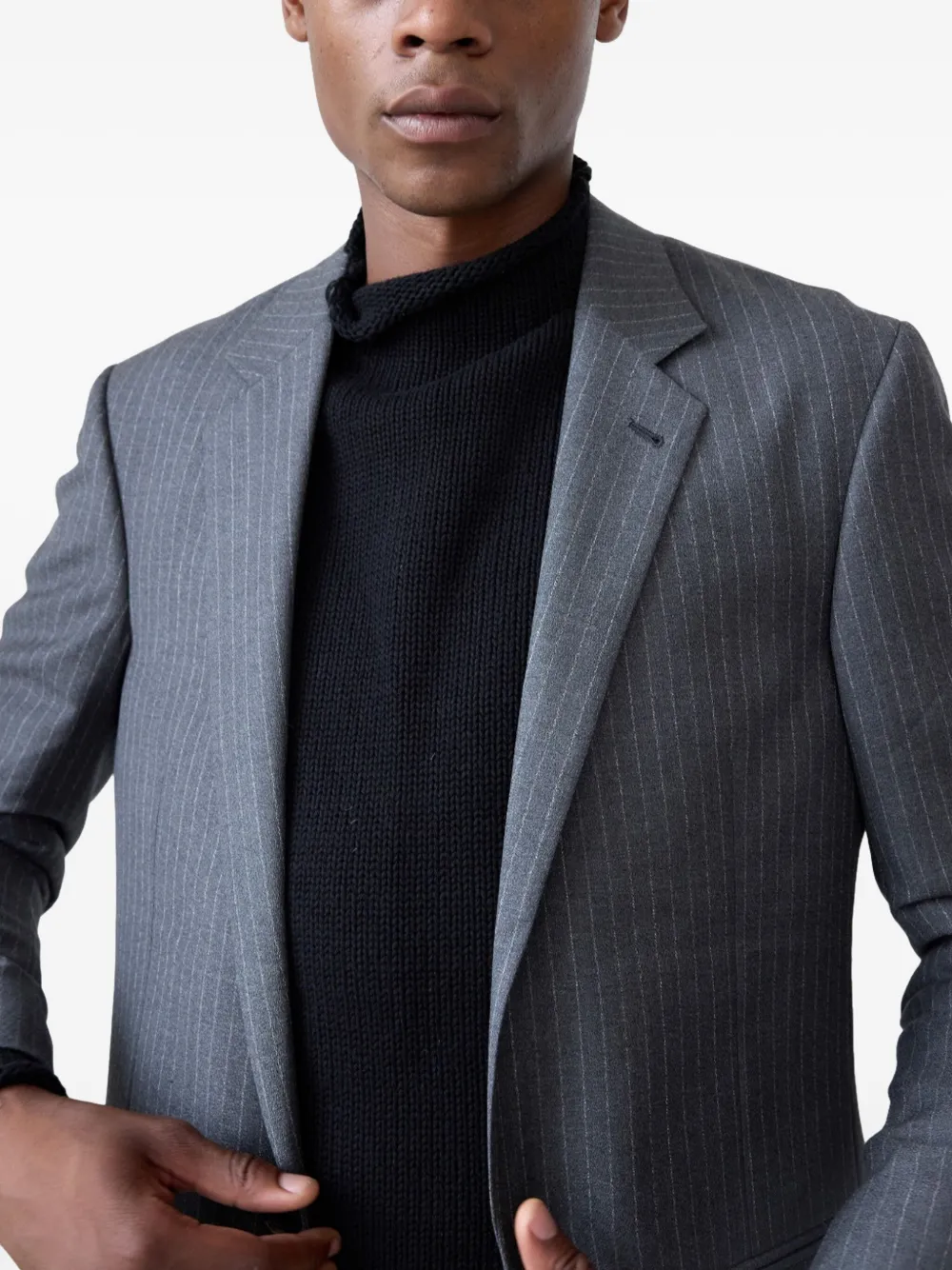 Carter Young Elias blazer met krijtstreep Grijs