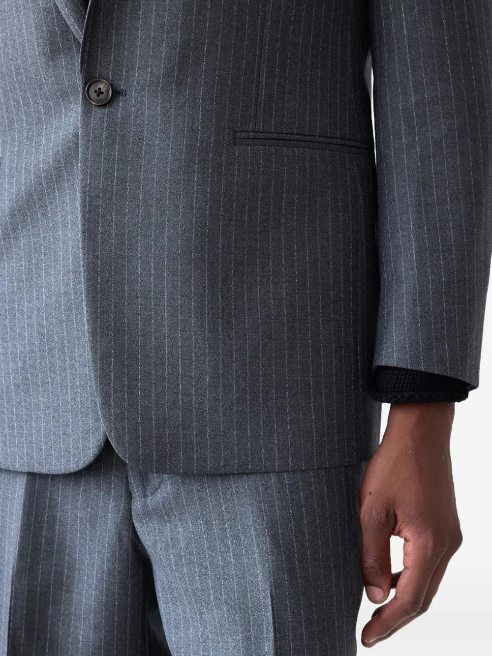 Carter Young Elias blazer met krijtstreep Grijs