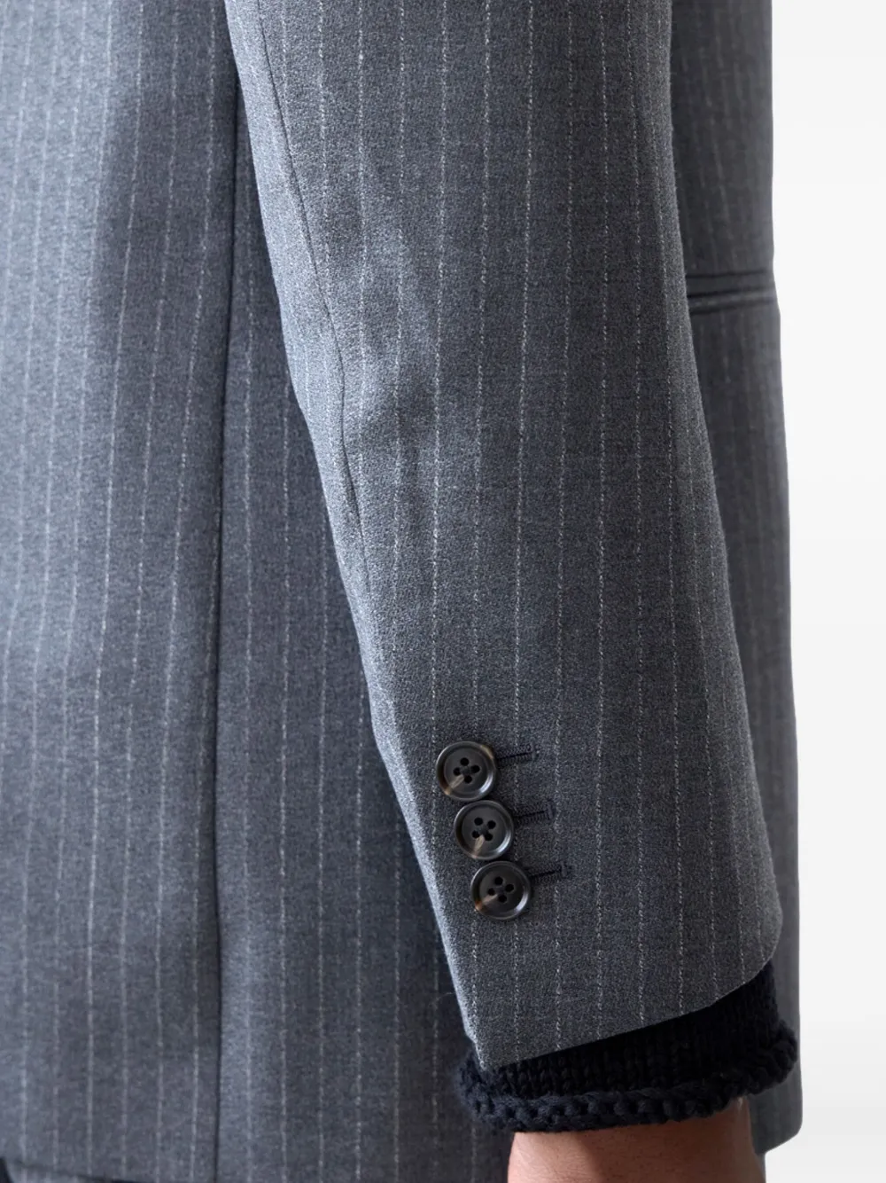 Carter Young Elias blazer met krijtstreep Grijs