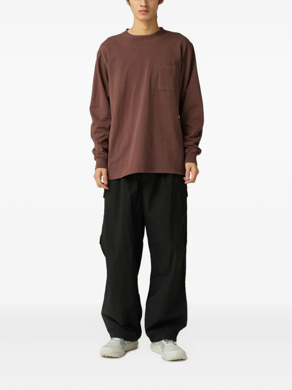 Snow Peak Garment-dyed T-shirt In Brown