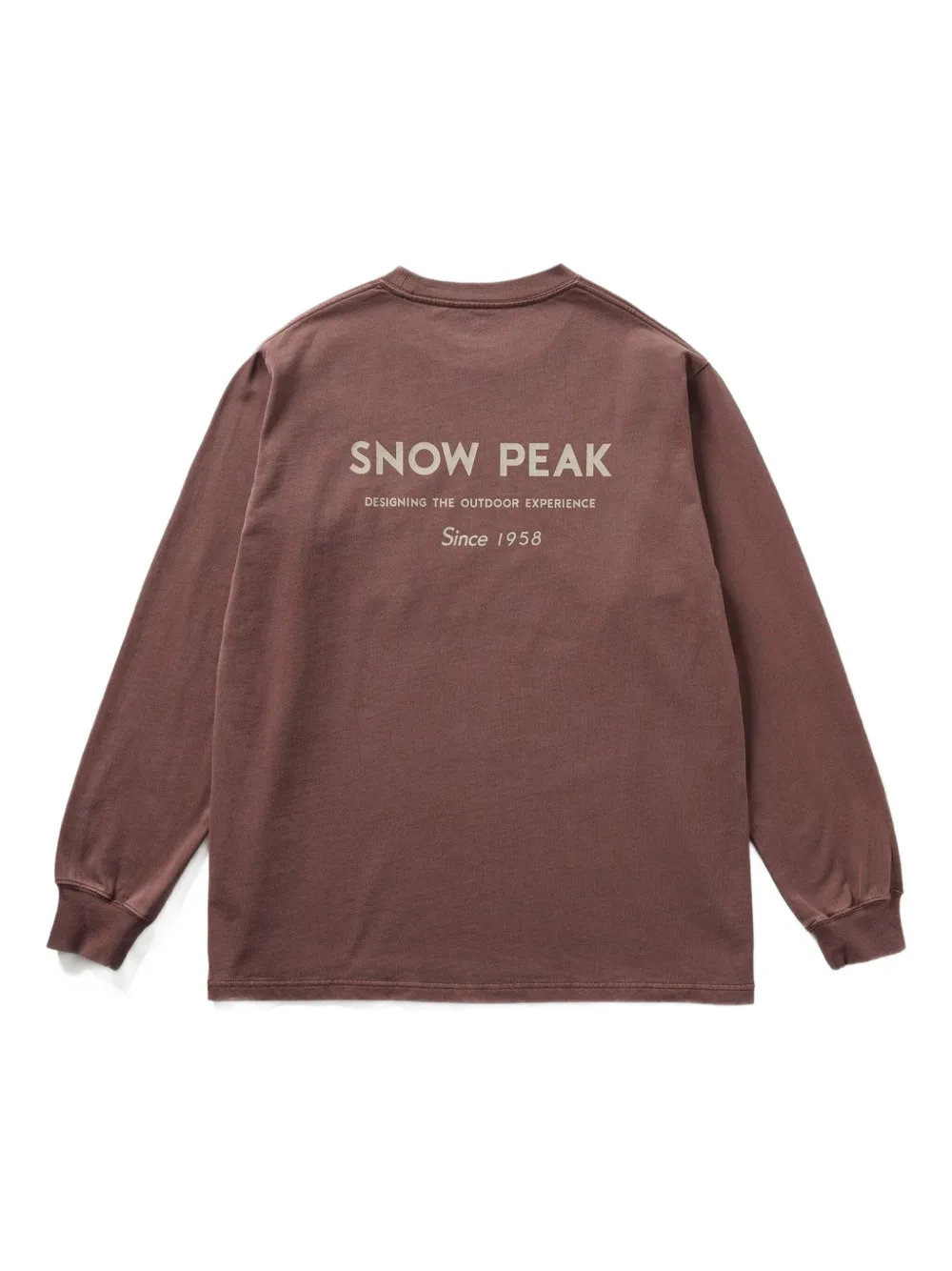 Snow Peak Garment-dyed T-shirt In Brown