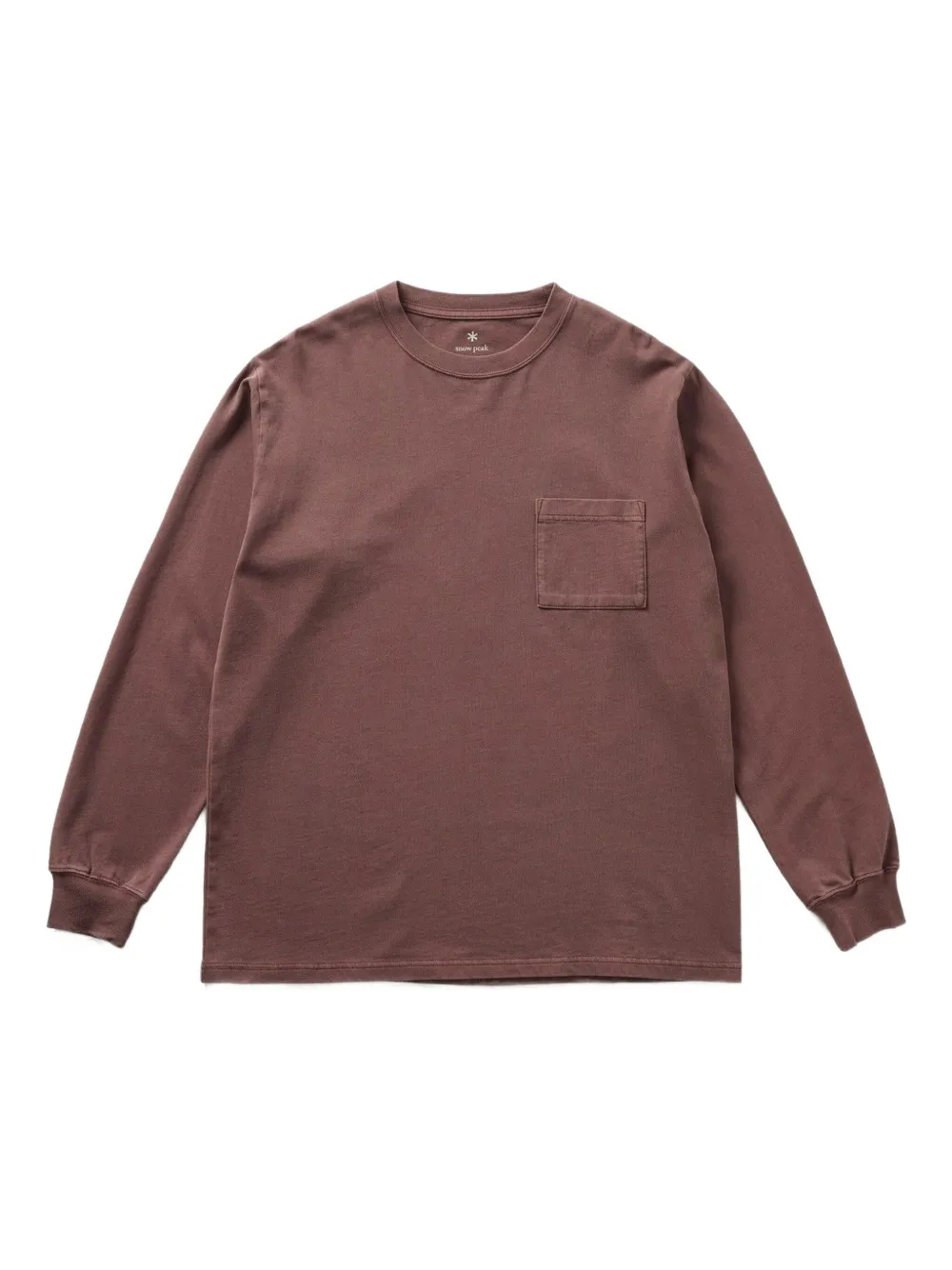 Snow Peak Garment-dyed T-shirt In Brown
