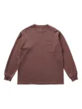 Snow Peak garment-dyed T-shirt - Red
