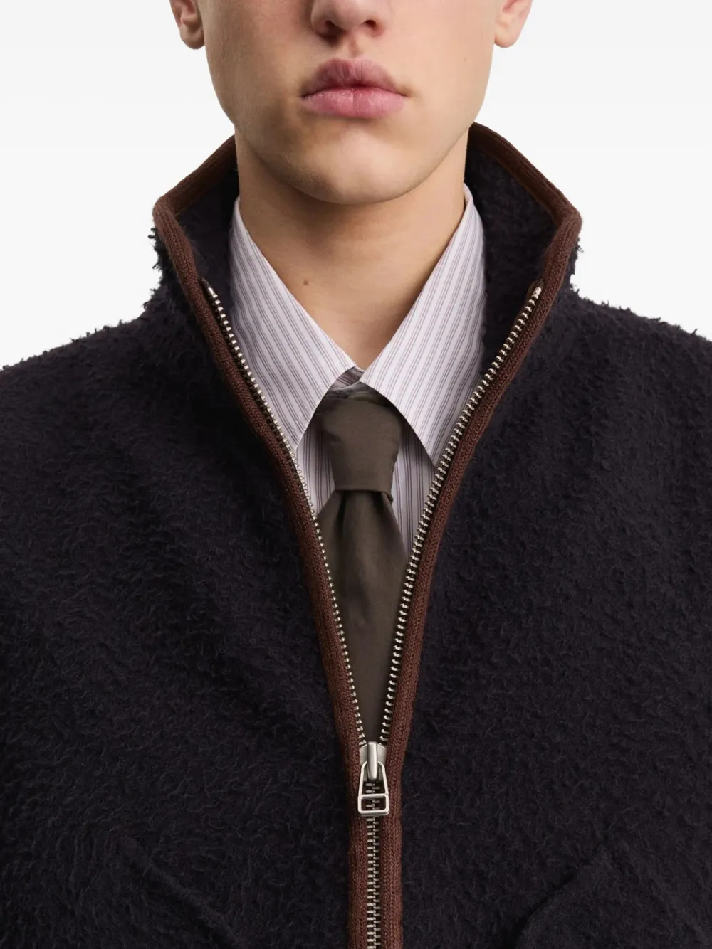 Another Aspect Fleece jack Blauw