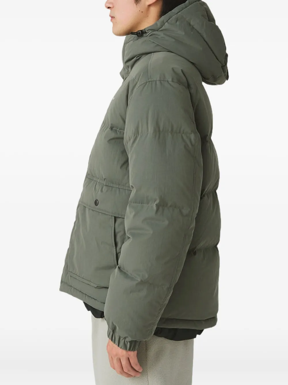 Snow Peak Everyday Hooded Padded Jacket In Gray