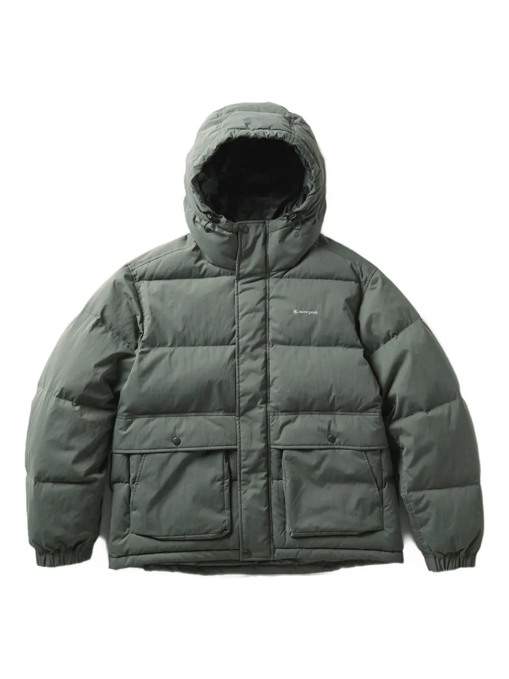 Snow Peak Everyday Hooded Padded Jacket In Gray