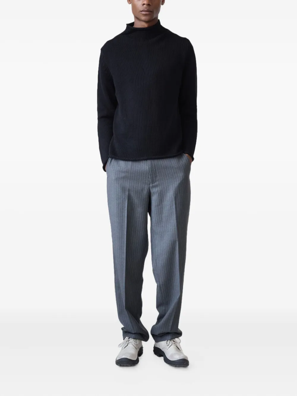 Carter Young Broek met krijtstreep - Grijs