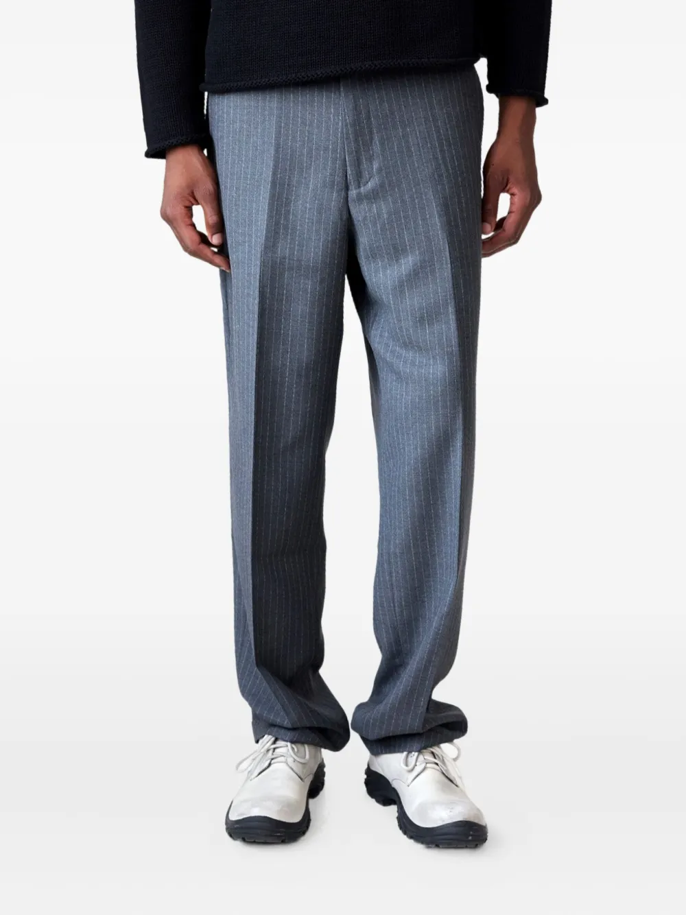 Carter Young pantalon à fines rayures | gris | Image 1