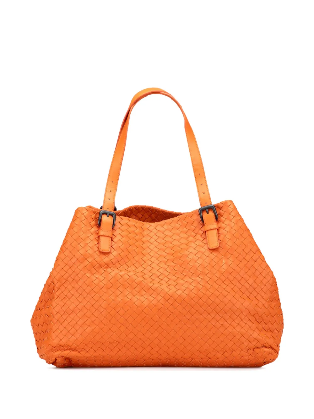 Bottega Veneta Pre-Owned 2000-2007 Large Nappa Intrecciato Cesta tote bag - Arancione