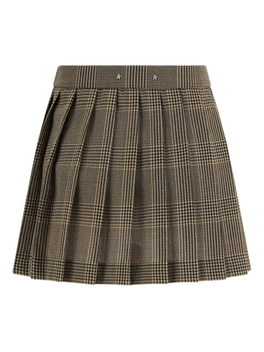 Golden Goose prince of wales pleated skirt | Brown | Image 1