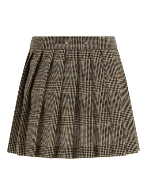Golden Goose prince of wales pleated skirt