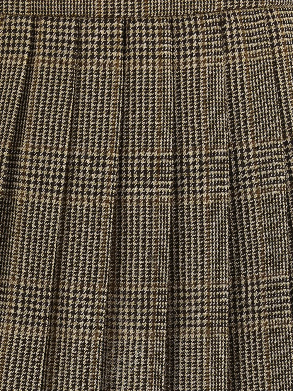 Golden Goose Geruite plooirok Bruin