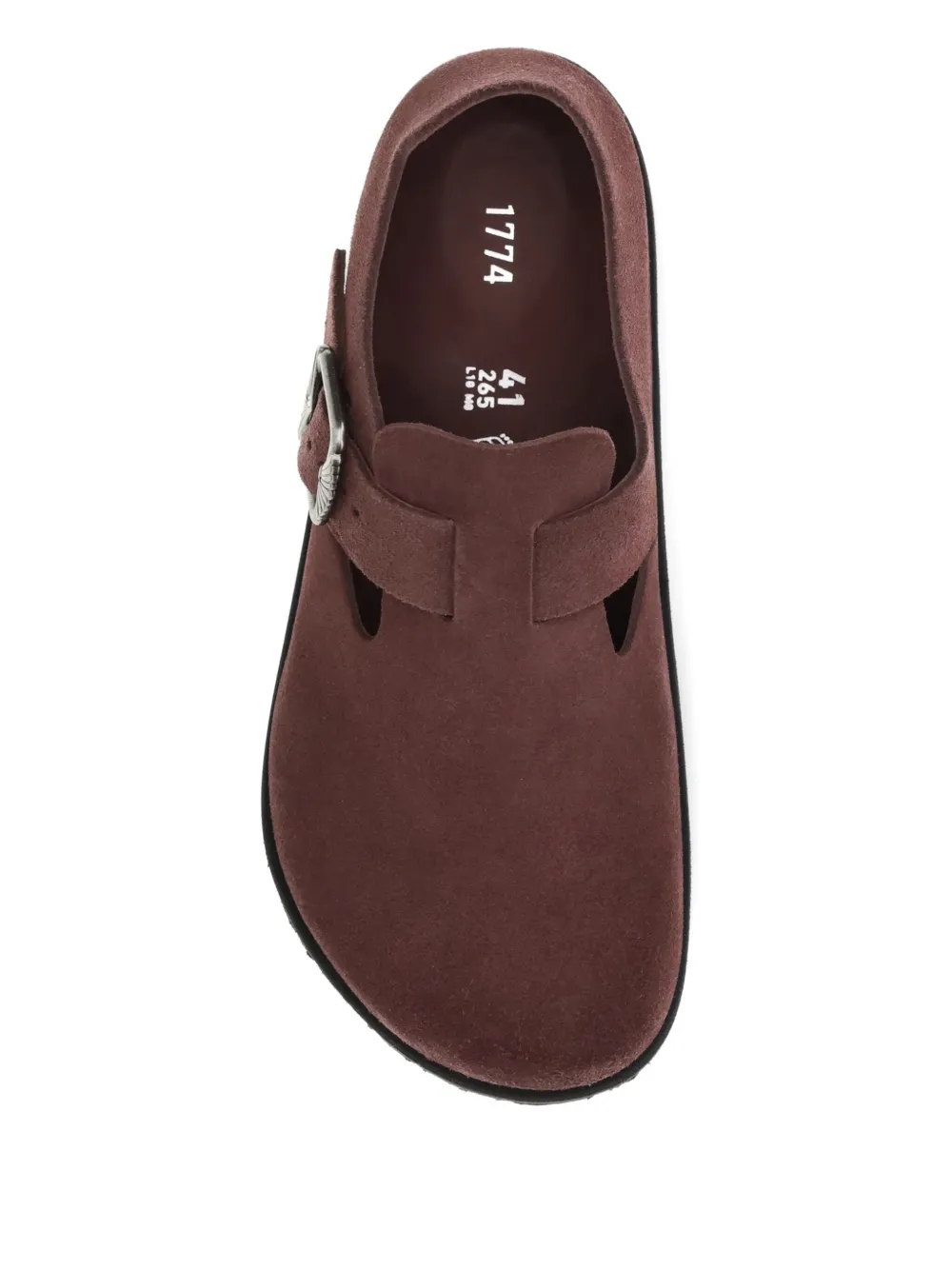 Birkenstock 1774 London Suede Loafers In Red