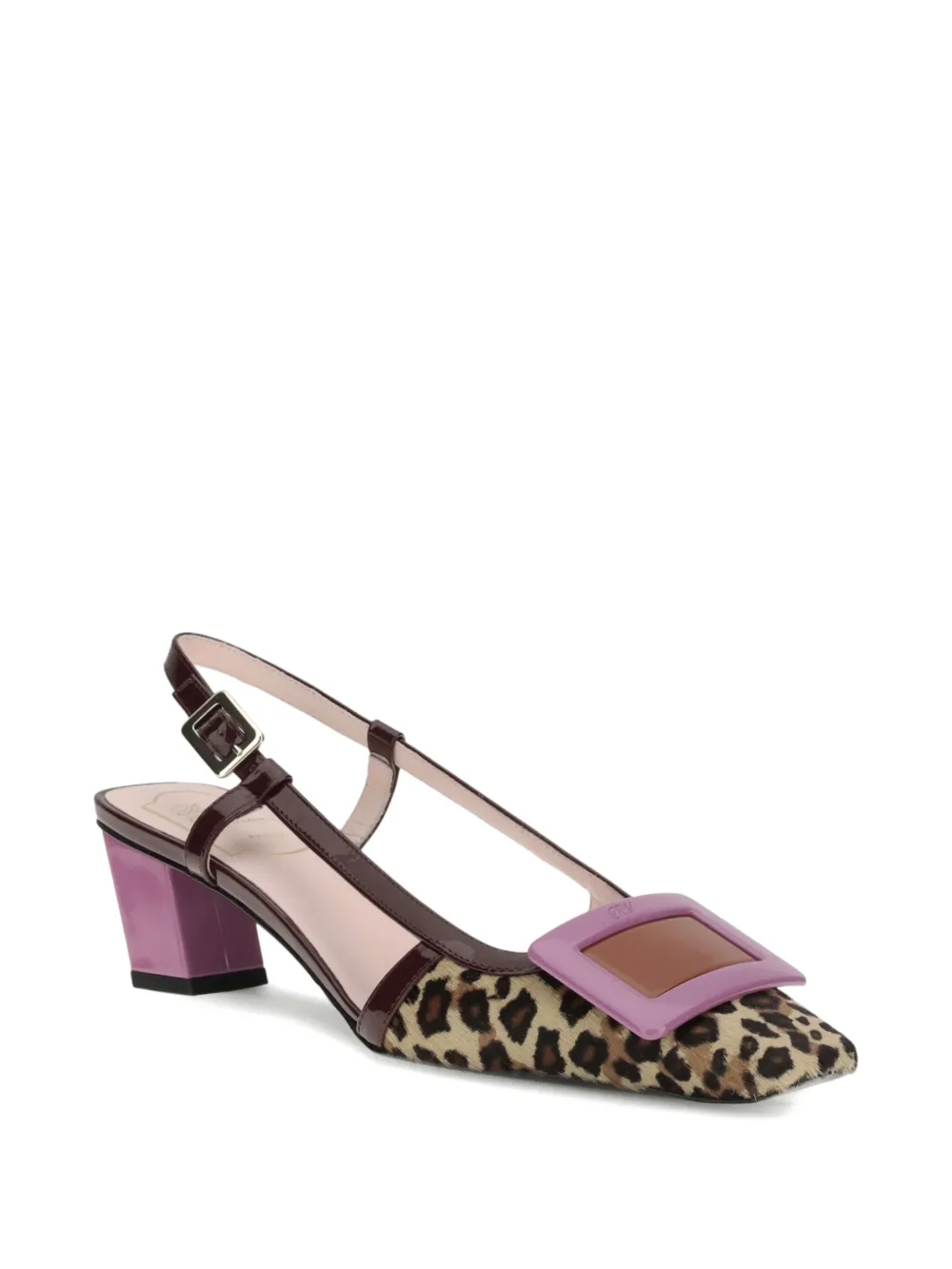 Roger Vivier 45mm pony buckle slingback pumps | Heeled Pumps | Image 2