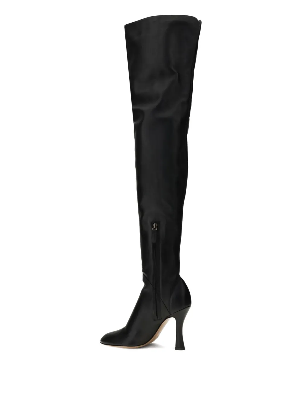 Petar Petrov round toe overknee boots Zwart