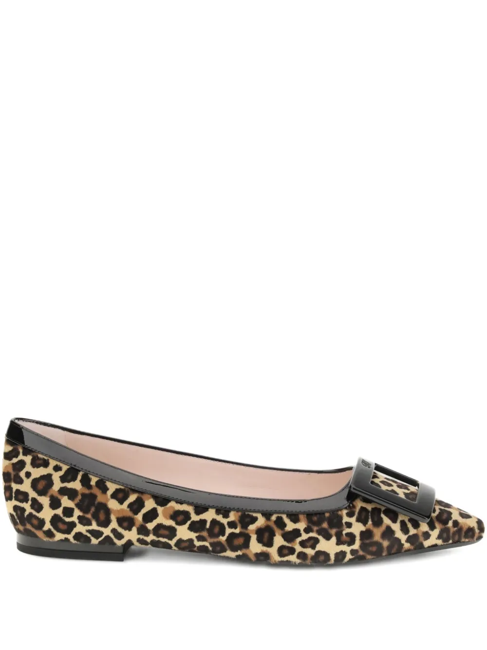 Roger Vivier leopard buckle ballet flats | Brown | Image 1