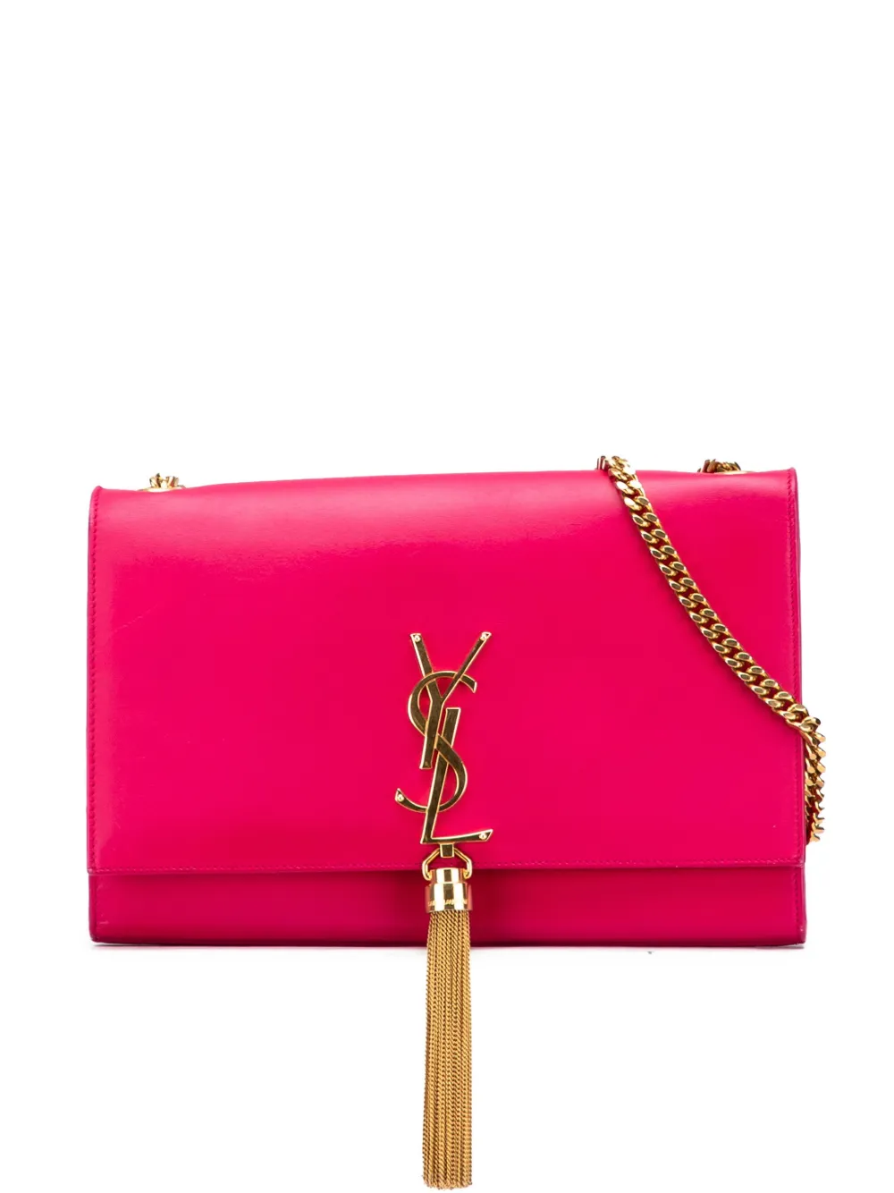 Saint Laurent Pre-Owned 2014 Medium Smooth Calfskin Classic Monogram Kate Tassel crossbody bag | Pink | Image 1