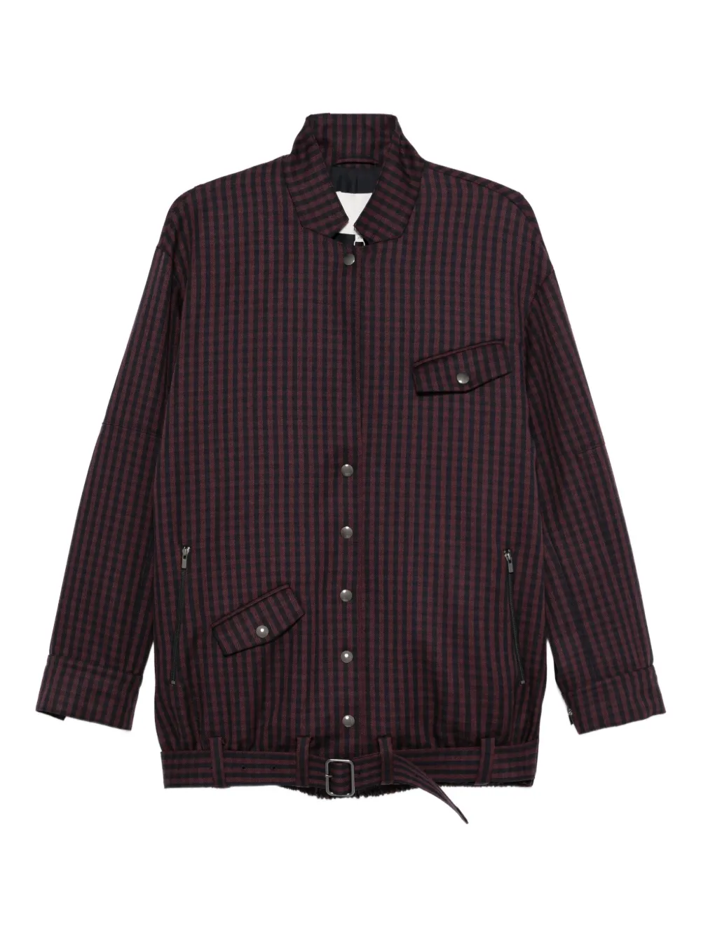 Tibi gingham bomber jacket | rød | Image 1