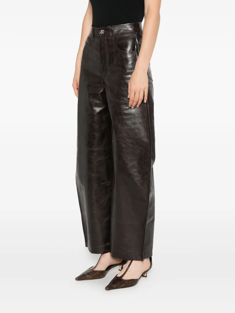 Séfr Alma broek met vijf zakken Bruin