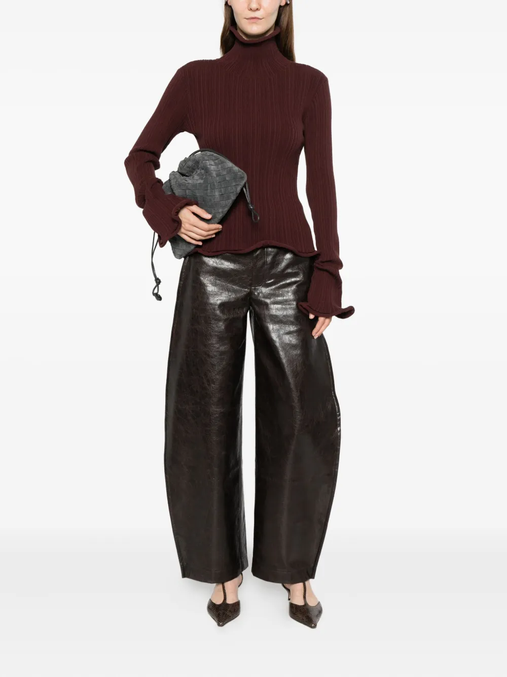 Séfr Alma five-pocket trousers - Bruin