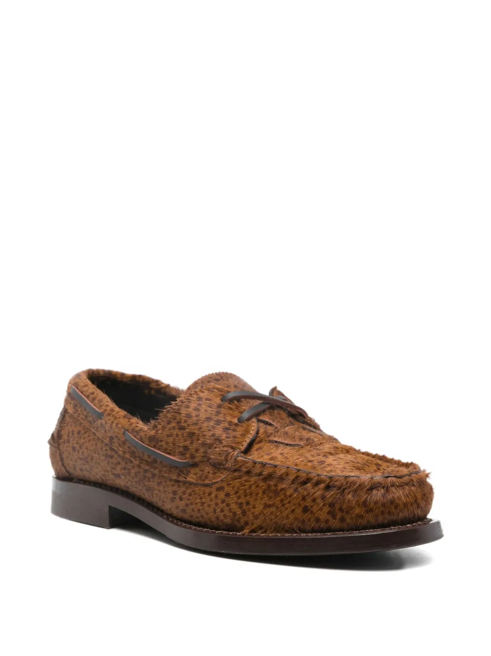 Hereu Saler braided lace-up loafers - Bruin