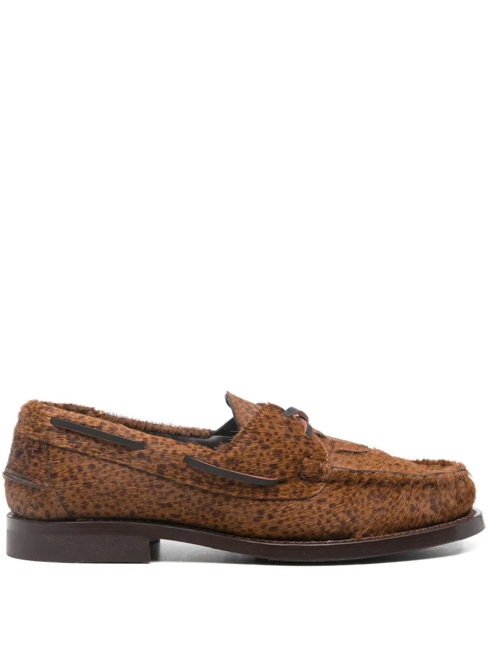 Hereu Saler Braided Lace-up Loafers In Brown
