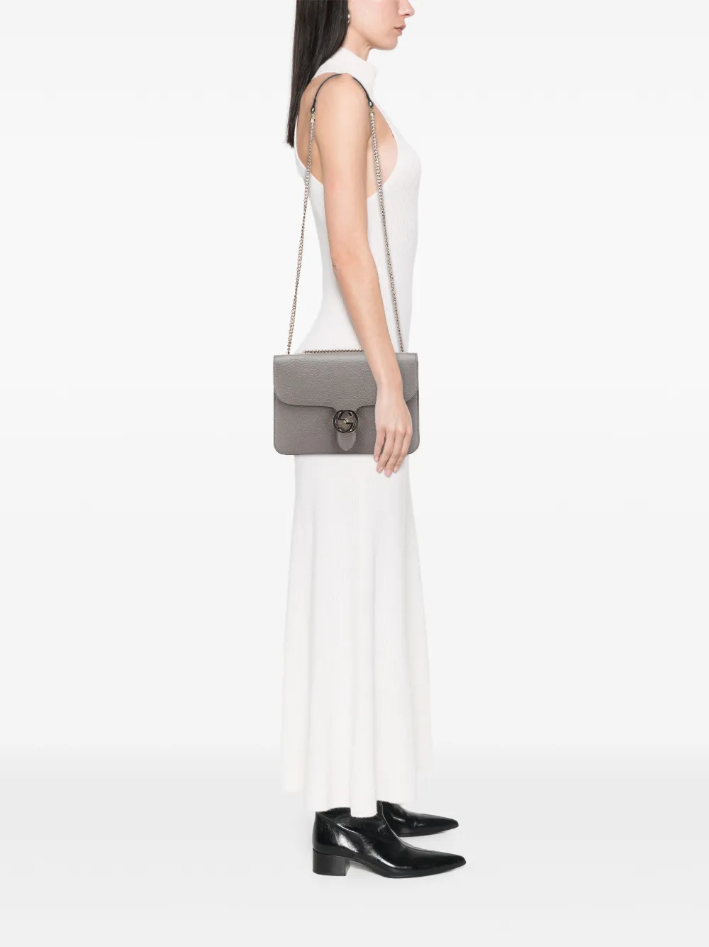 Gucci Pre-Owned 2000-2015 Medium Dollar Calfskin Interlocking G crossbody bag | Pre-Owned | Image 2