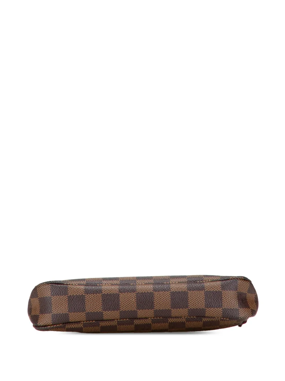 Pre-owned Louis Vuitton 2011 Damier Ebene Pochette Accessoires Shoulder Bag In Brown