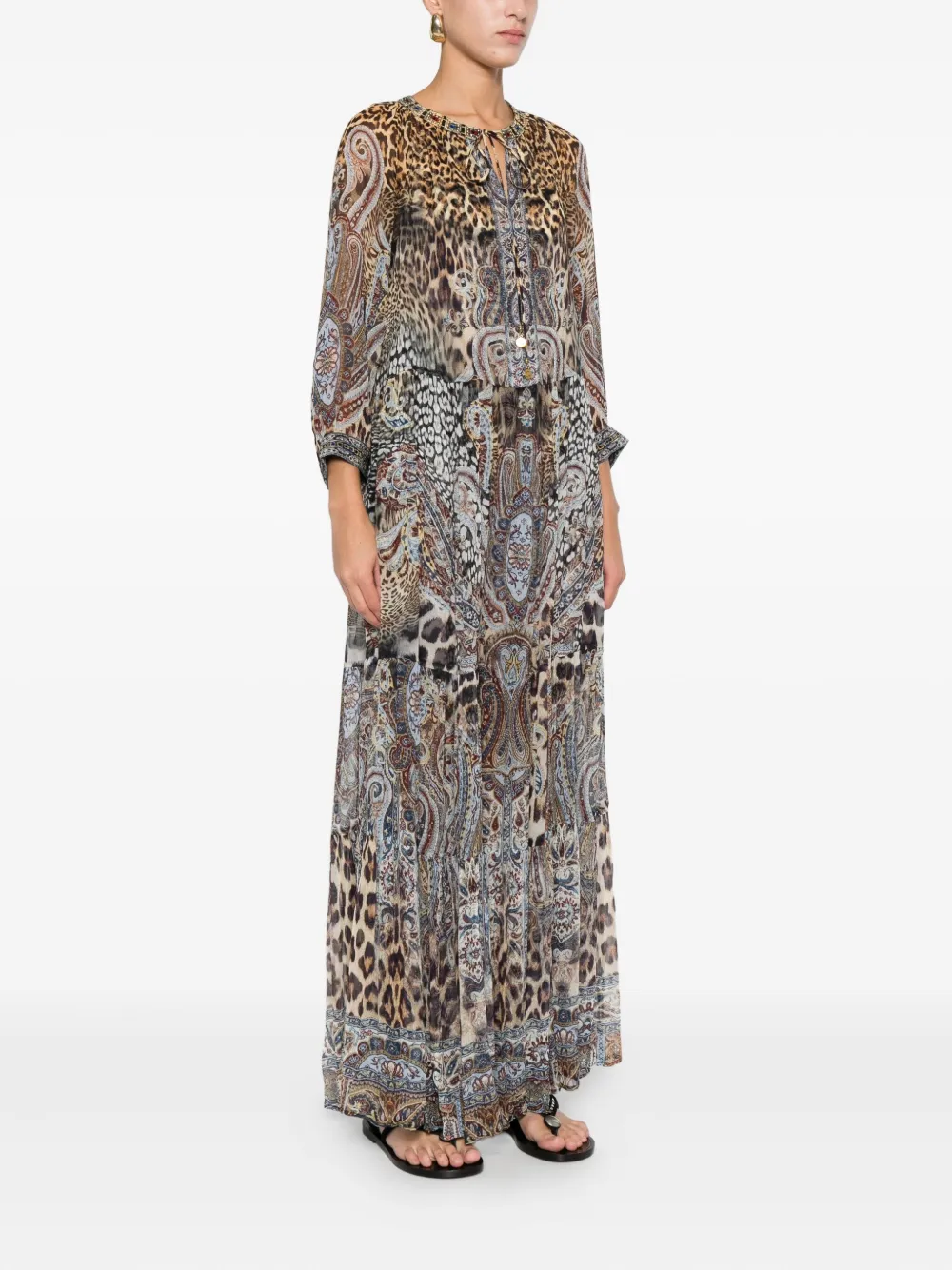 Camilla Istanbul Animalia jurk Bruin