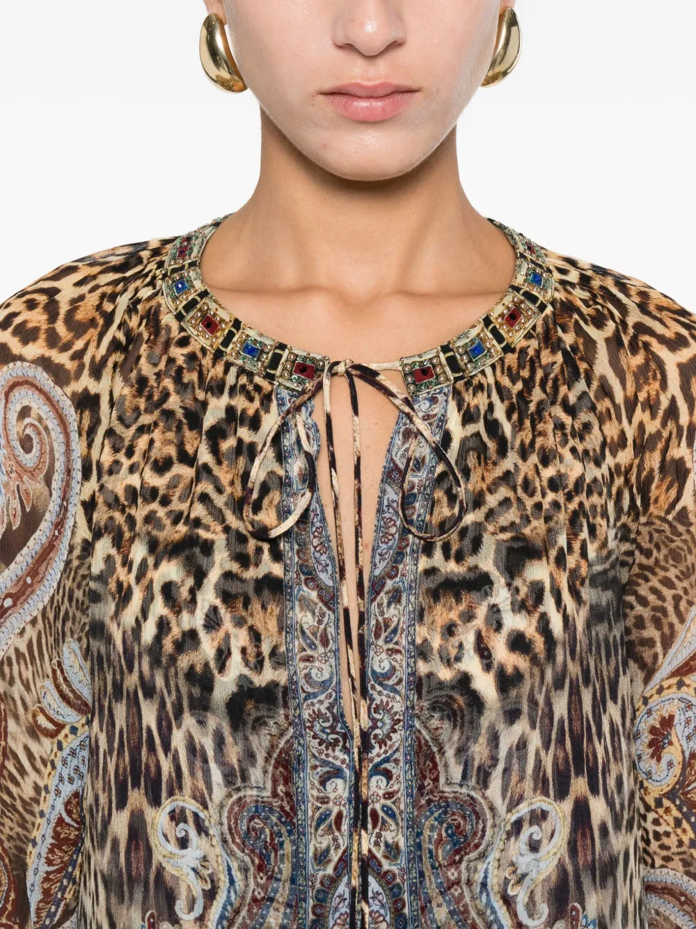 Camilla Istanbul Animalia jurk Bruin