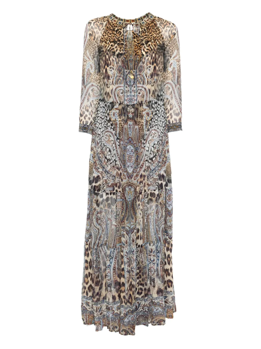 Camilla Istanbul Animalia dress - Marrone