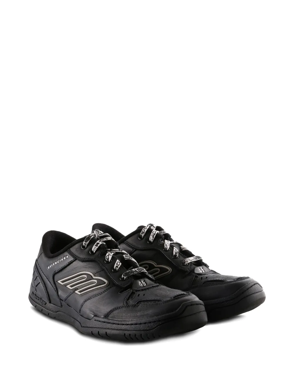 Balenciaga Hamptons Worn-Out trainers Zwart