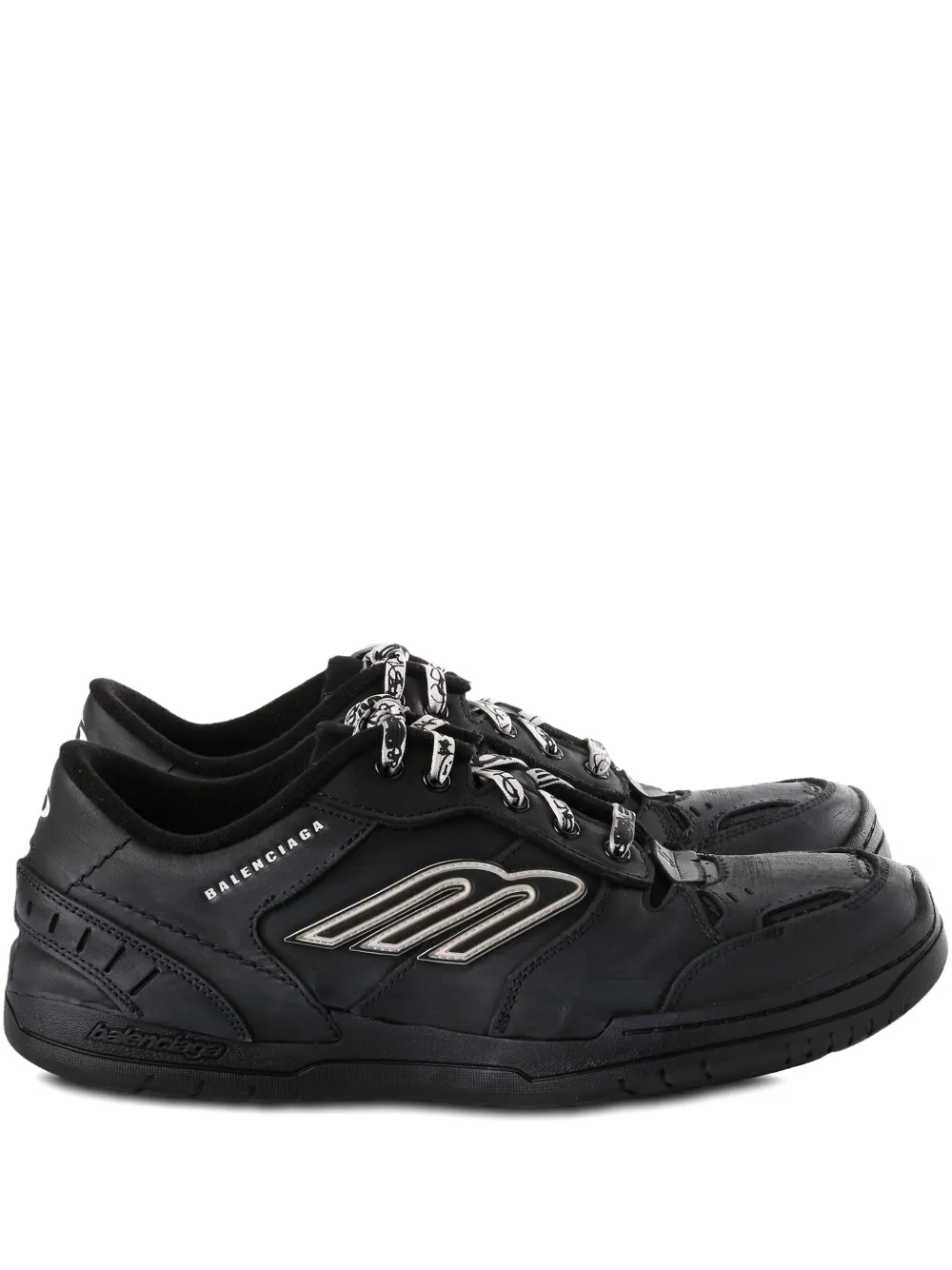 Balenciaga Hamptons Worn-Out trainers Zwart