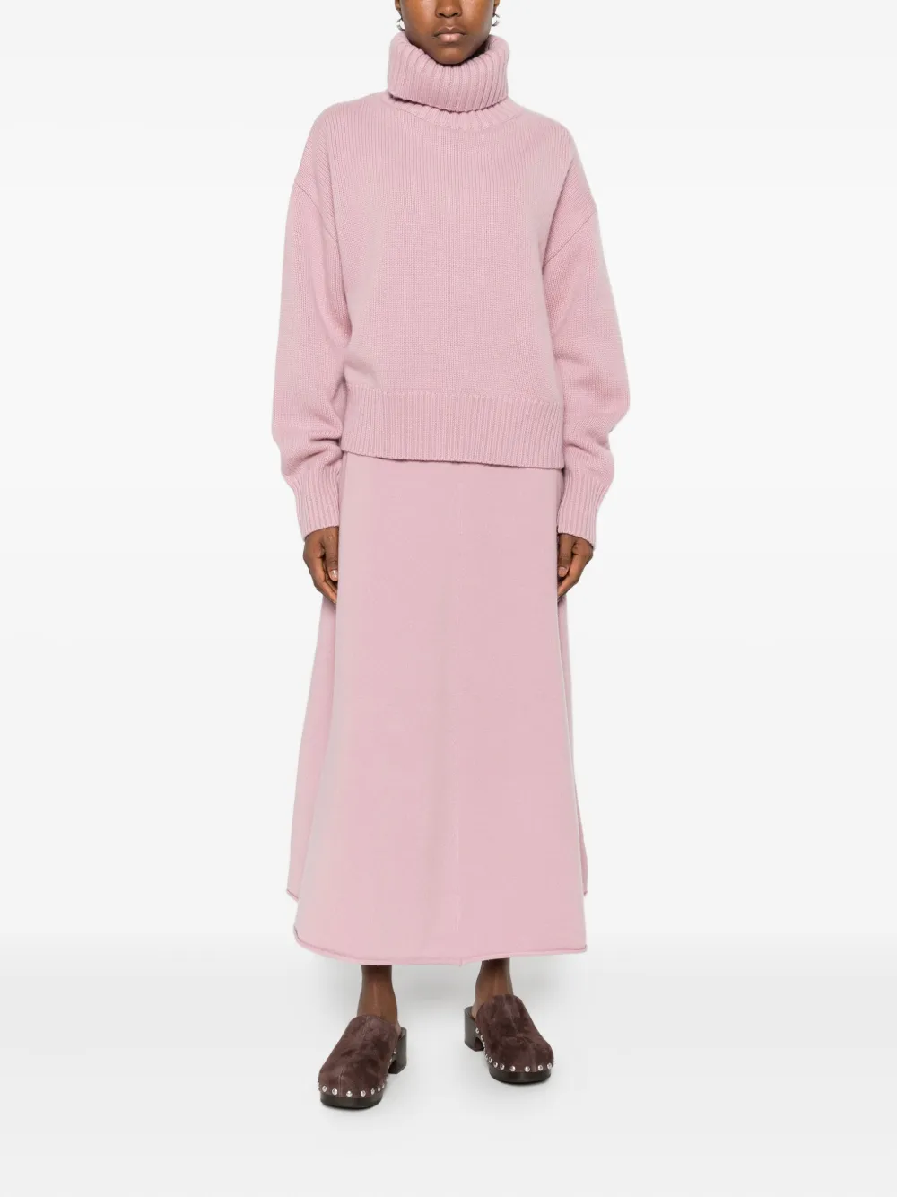Extreme Cashmere Roll-neck Sweater In Pink