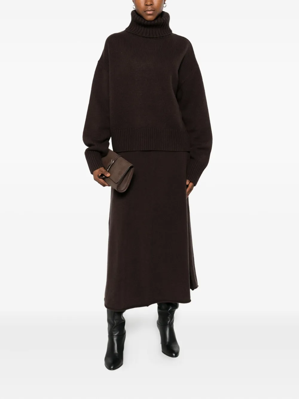 extreme cashmere Gebreide coltrui Bruin
