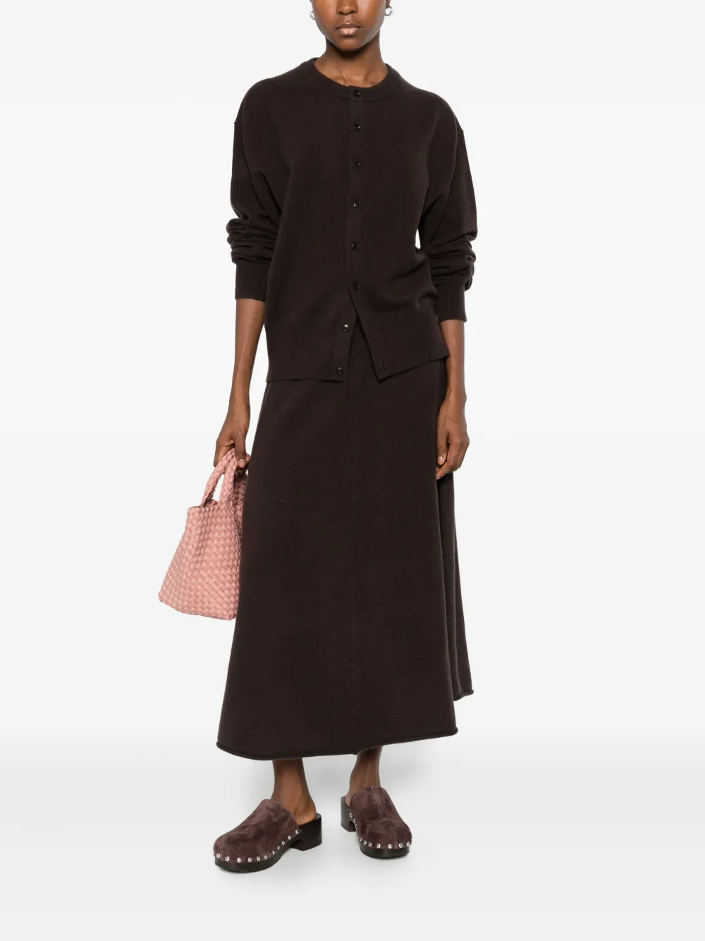 Extreme Cashmere Cashmere Blend Cardigan In Brown