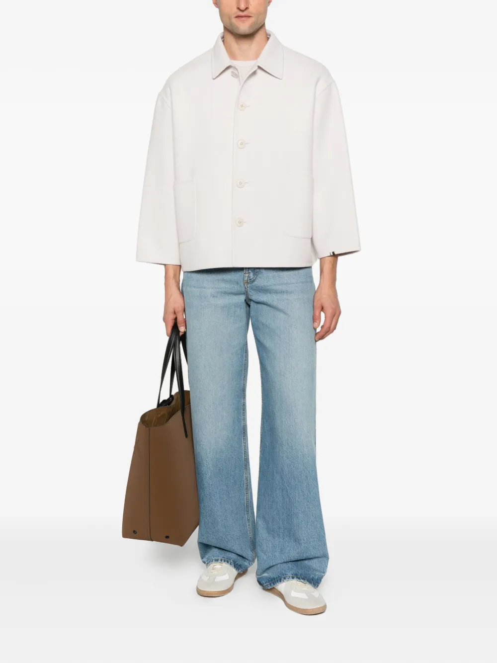 Extreme Cashmere Pocket Maker Coat In Neutral
