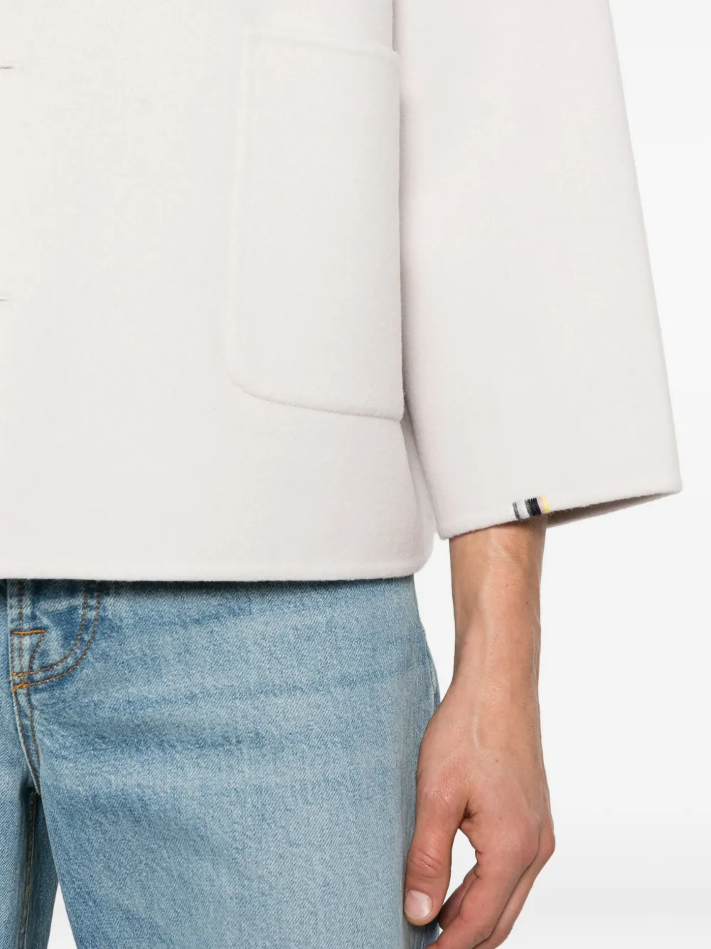 Extreme Cashmere Pocket Maker Coat In Neutral